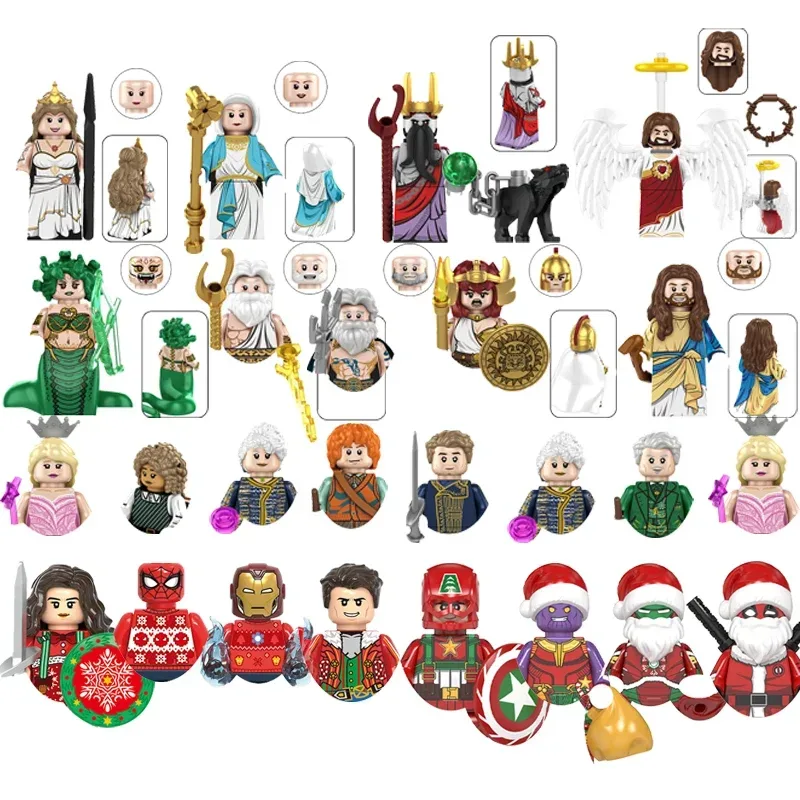 Bausteine TP350 Jesus Gott Weihnachtsspielzeug Geschenke Mini-Actionfiguren Kinderbausteine für Partygeschenke