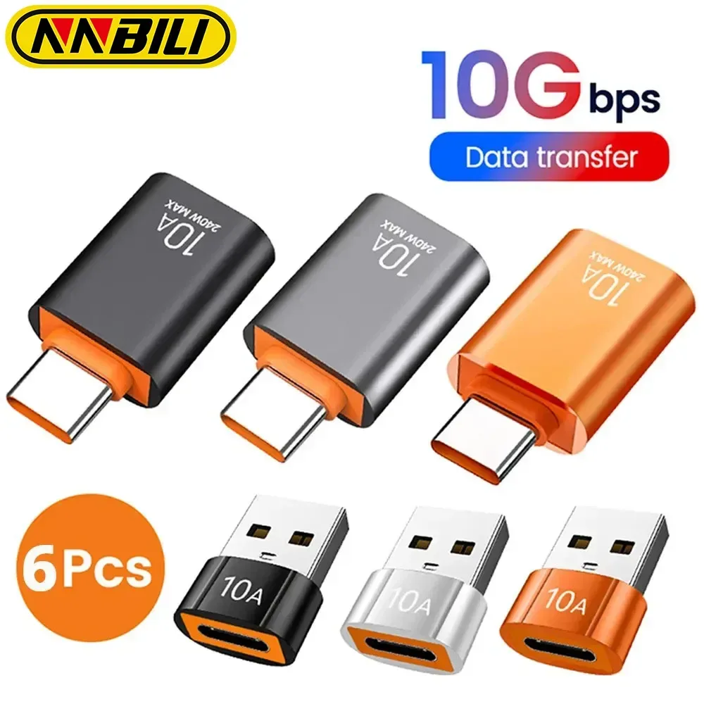 NNBILI USB 3,0 Typ-C Daten Adapter Typ C 10A USB C Stecker Auf USB Buchse Konverter Für macbook Xiaomi Samsung Schnelle OTG Stecker ?