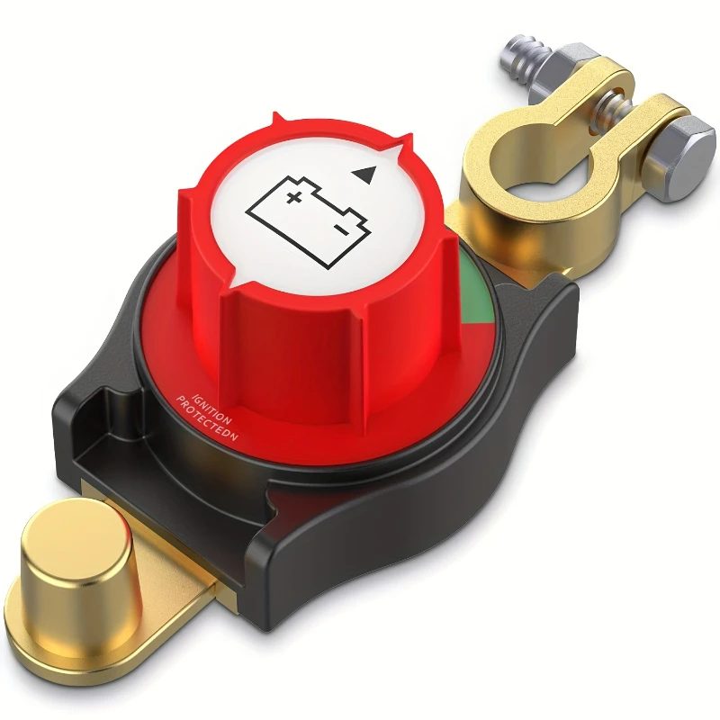Top-Post-Batterietrennschalter, Batterietrennschalter der 3. Generation, Batterie-Kill-Schalter für LKW, Boot, Wohnmobil, Hochleistung, 12V-48V