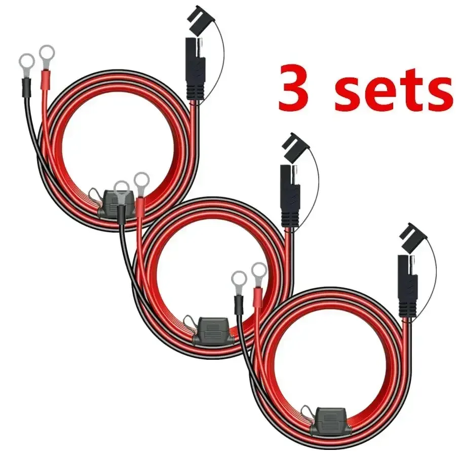 1/2/3X 12V Ladegerät Kabel Für Motorrad Batterie Terminal Zu SAE Schnell Verlängerung Kabel Kabel Stecker für Batterie Ladegerät