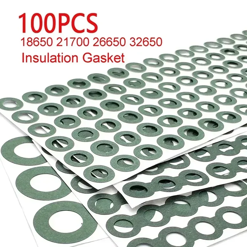 25?100 Stück 18650 21700 26650 32650 Isolierdichtung Li-Ionen-Batteriezelle Gerstenklebepapier Isolierwerkzeug Kleber Elektrodenpads