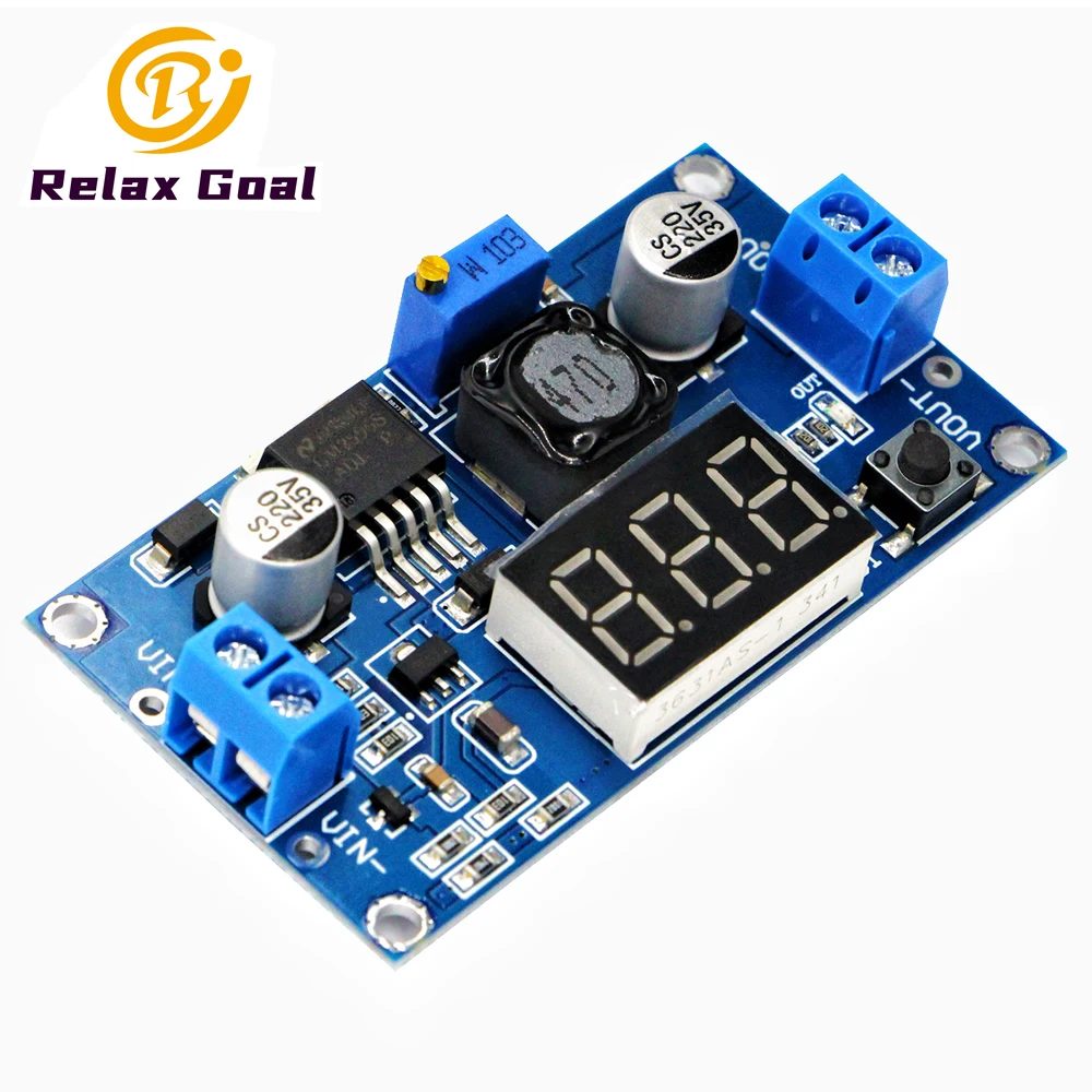 LM2596 DC-DC Abwärtswandler Spannungsregler 4V ~ 40 bis 1,3V-37V LED-Anzeige Voltmeter Buck-Adapter Einstellbare Stromversorgung