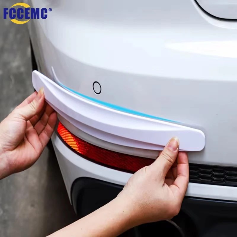 2 stücke Auto Stoßstange Schutz Streifen Schutz Ecke Schutz Streifen Scratch Protector Crash Anti Kollision Auto Zubehör