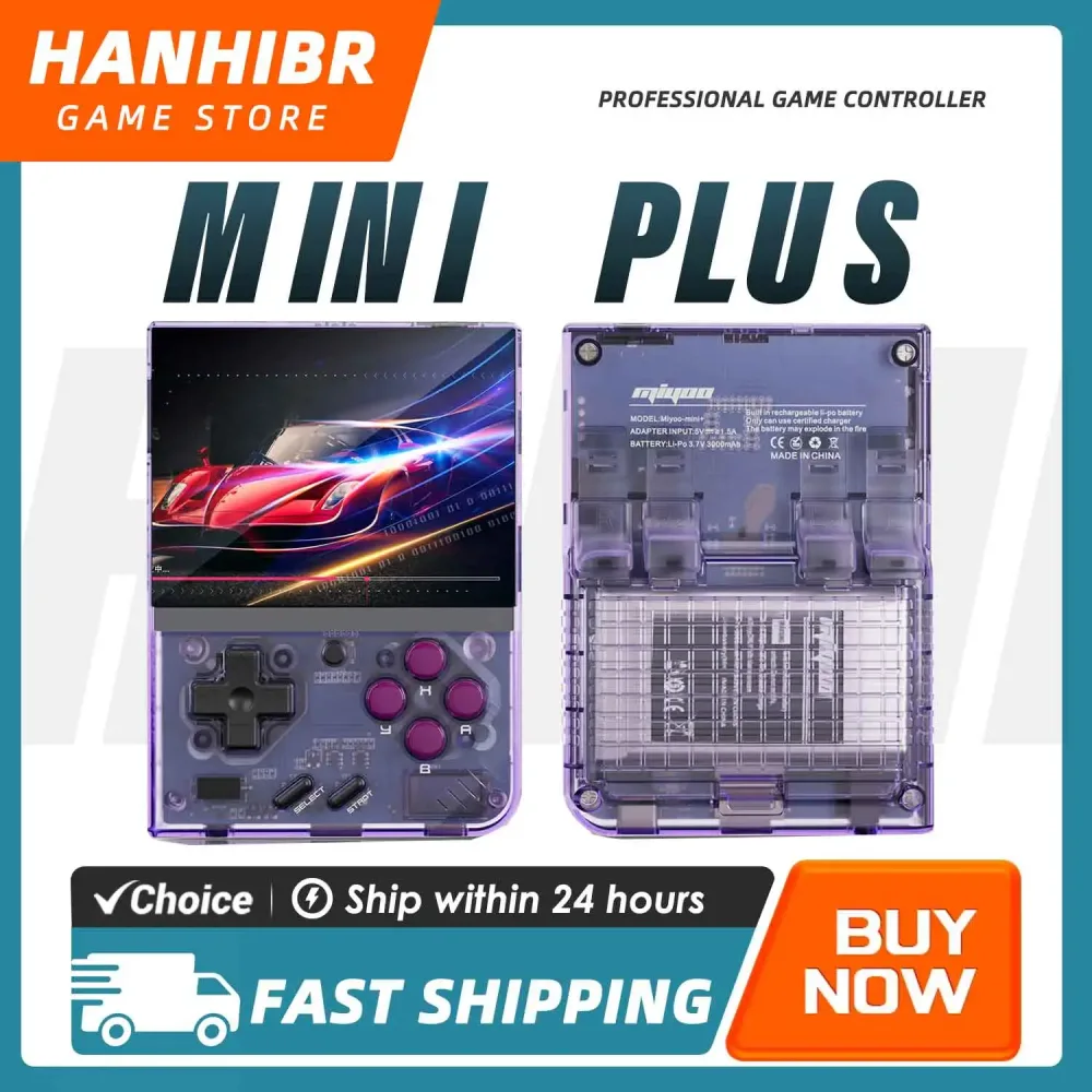 MIYOO Mini Plus Retro Pocket Emulator 3,5 Zoll OCA IPS Bildschirm Handheld-Konsole 3000mAh Multi-Emulator Videoplayer für Miyoo35