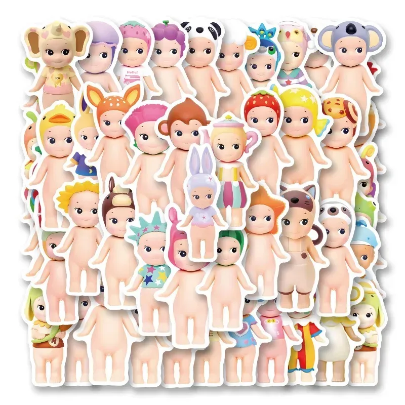 50 Stück Sonny Angle Puppen-Aufkleber für Auto, Gepäck, Laptop, Skateboard, Geschenk, Tagebuch, Wasserfeste Aufkleber, Großhandel Spielzeug DIY-Sticker