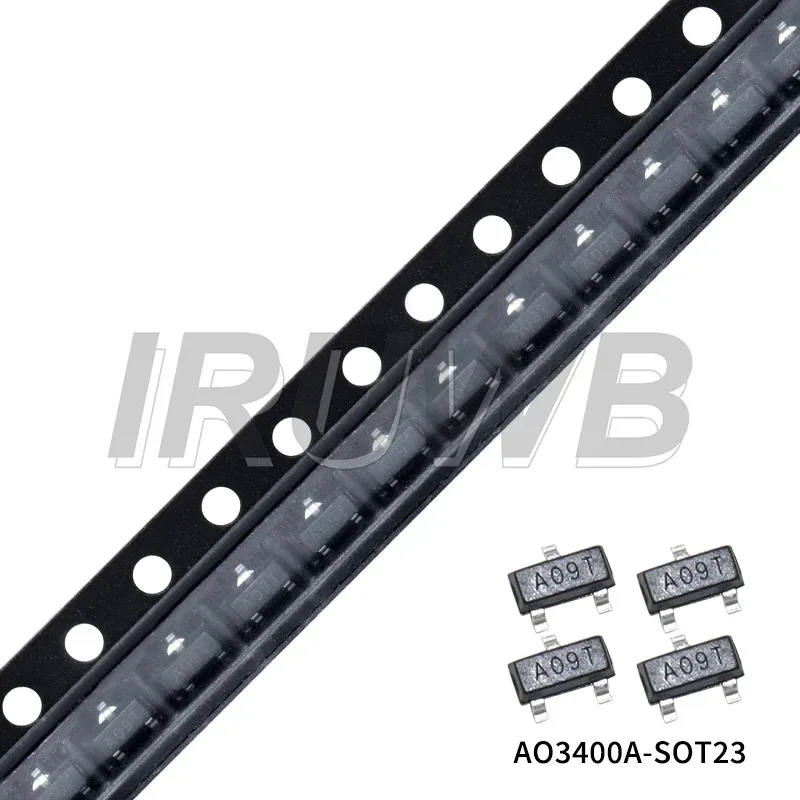 100 Stück SOT-23 SMD Feldeffekttransistor AO3400 AO3400A 3400 A09T N-Kanal MOS-FET Neues Original
