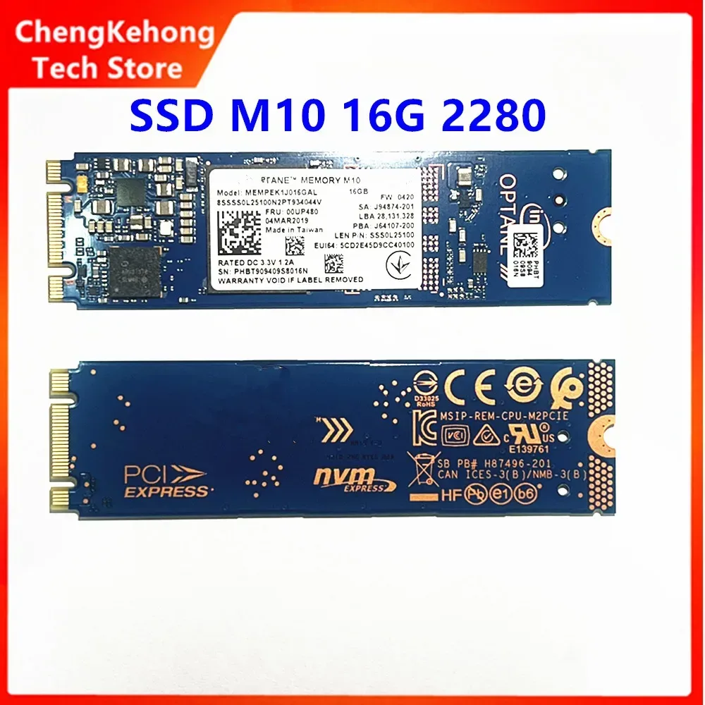 Original M10 16G 2280 2242 Internes Solid-State-Laufwerk SSD, kompatibel mit Laptop M.2 SSD für Intel OPTANE