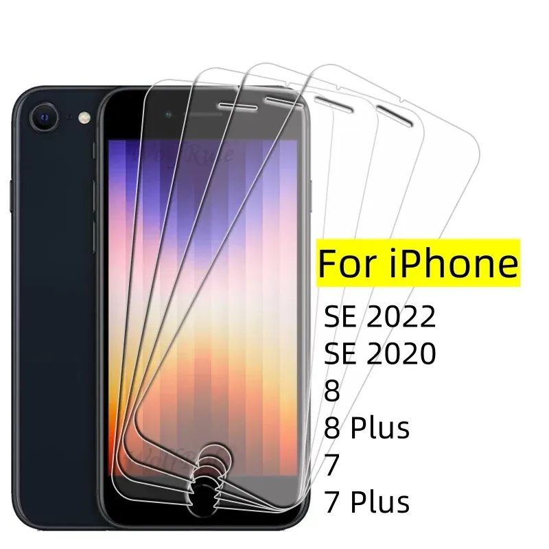 1/2/3/4 Stück für iPhone SE 2022 Glas iPhone SE 2022 2020 7 8 Plus gehärtetes Glas transparent klar 9H Displayschutzfolie iPhone SE 2022