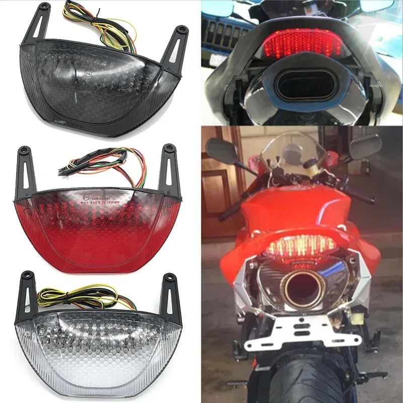 E-mark led integriertes blinker rücklicht für honda cbr600rr cbr 600rr 2007 2008 2009 2011 2012 brems blinker rücklicht