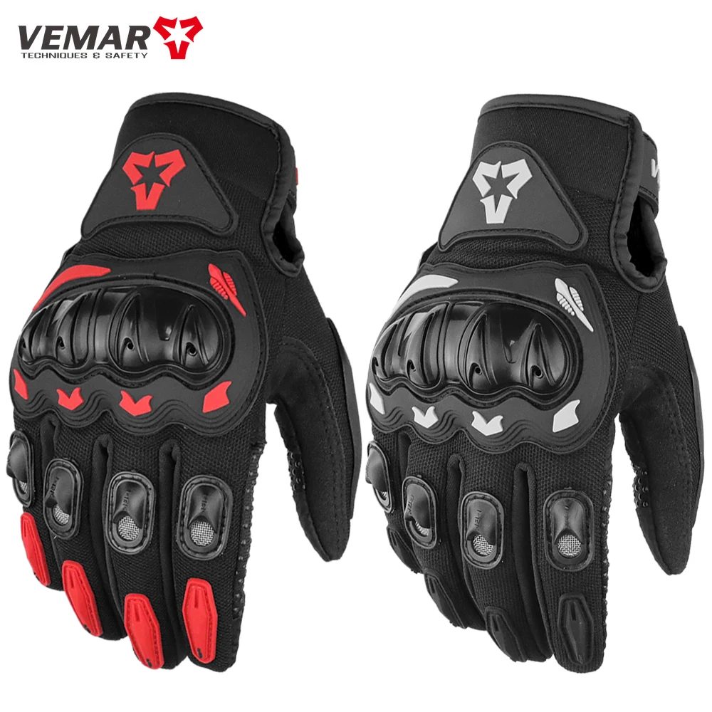 Sommer Motorrad Handschuhe Männer Frauen Voll Finger Touchscreen Motocross Racing Handschuhe Motorrad Fahrrad Radfahren Handschuh M-XXL
