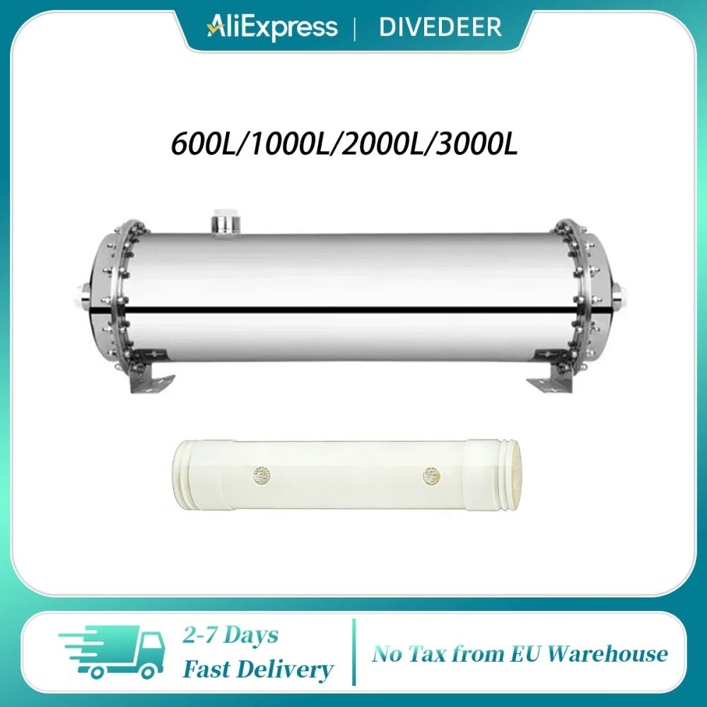 DIVEDEER 600L-3000L Edelstahl Filter Wasserfilter Home Leitungswasserfilter Ganzes Haus Ultrafiltrations-Wasserreiniger