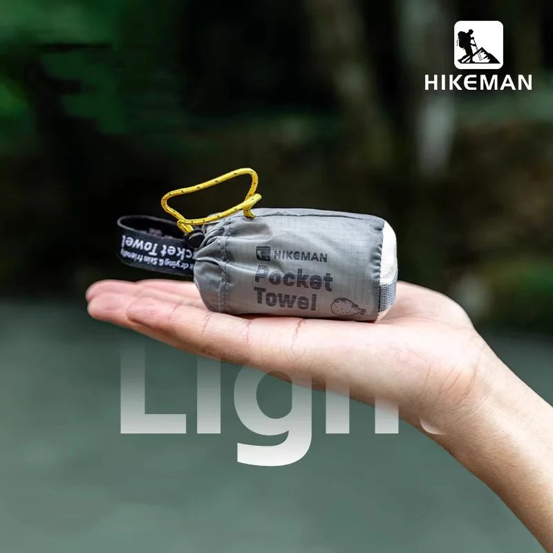 HIKEMAN Outdoor Schnelltrocknendes Handtuch Tragbares Camping Wandern Sporthandtuch Fitnessstudio Handtuch