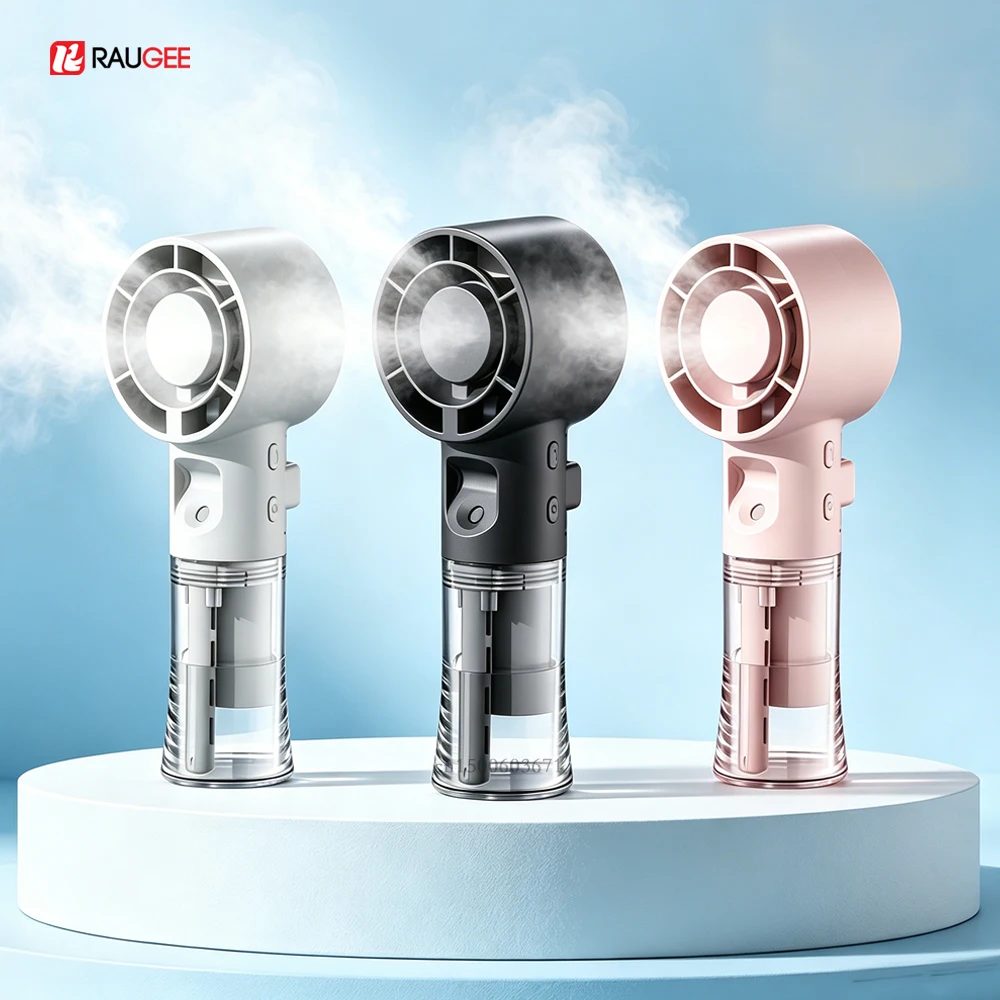 Mini-Luftbefeuchter-Ventilator, tragbarer Hand-Nebelventilator, USB-wiederaufladbarer Outdoor-Handventilator, kleiner Sprühnebelventilator, tragbarer Wassersprühventilator
