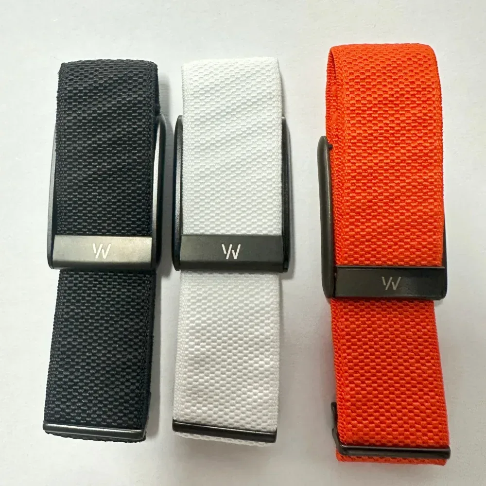 Schwarzes Silber-Gold Armband für Whoop 5.0 Mg Armband mit W-Logo Nylon Gewebtes Elastisches Whoop Sport-Ersatzarmband