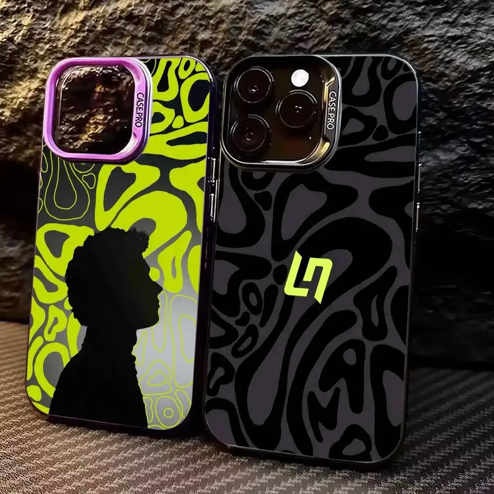 Racing Driver L-Lando N-Norris Handyhülle für iPhone 17, 16,15,14,13,12,11 Plus, Pro Max, Bunte silberne Funda-Abdeckung