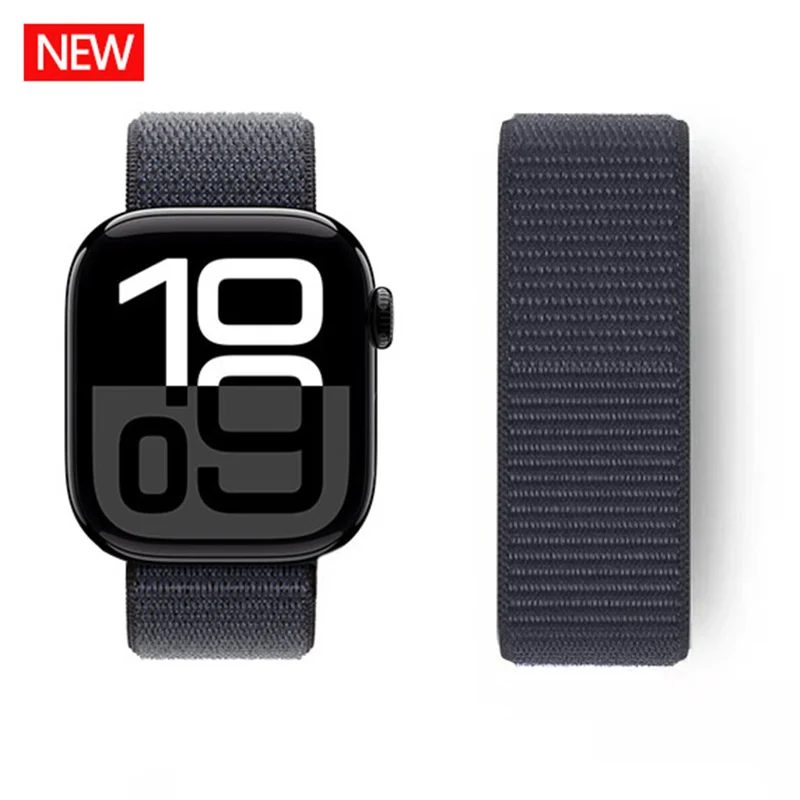 Nylonschlaufe Correa für Apple Watch Band 45 mm 44 mm 46 mm 40 mm 49 mm 41 mm 42 mm 38 Armband iWatch Serie 11 Se 7 8 9 10 Ultra3 Armbänder