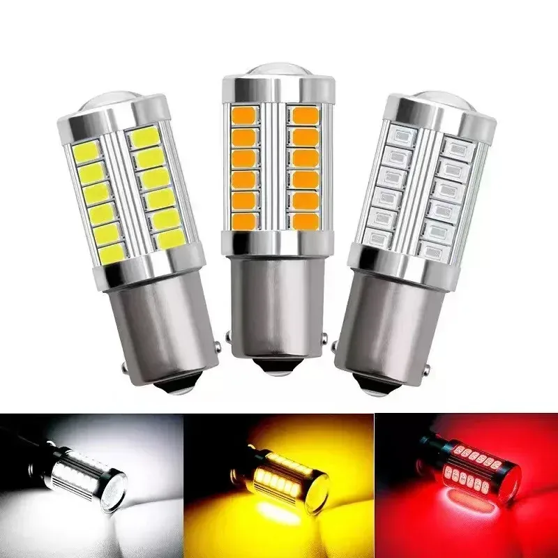 Auto LED-Lampen Blinker Licht PY21W P21/5W 1156 Ba15s 1157 Bay15d Bremse Rückwärts Parkplatz Lampen 12V 33SMD