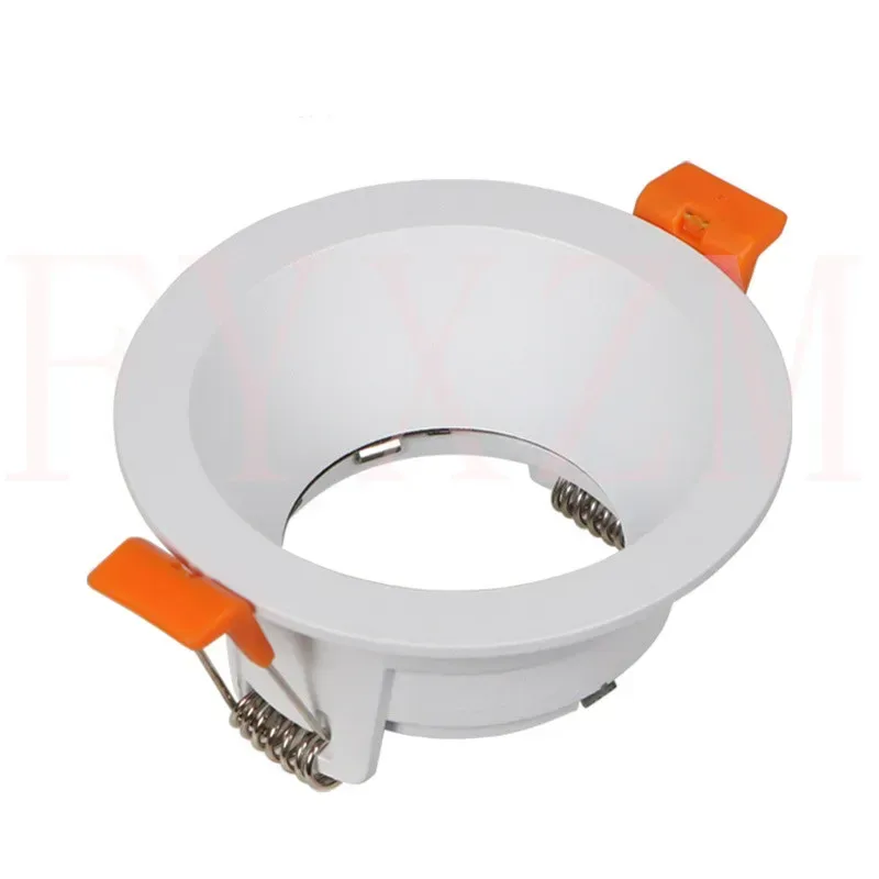 Aluminium-Gehäuseabdeckung GU10 runder LED-Modul-Spot-Lichthalter, fester Einbau-LED-Downlight-Rahmen