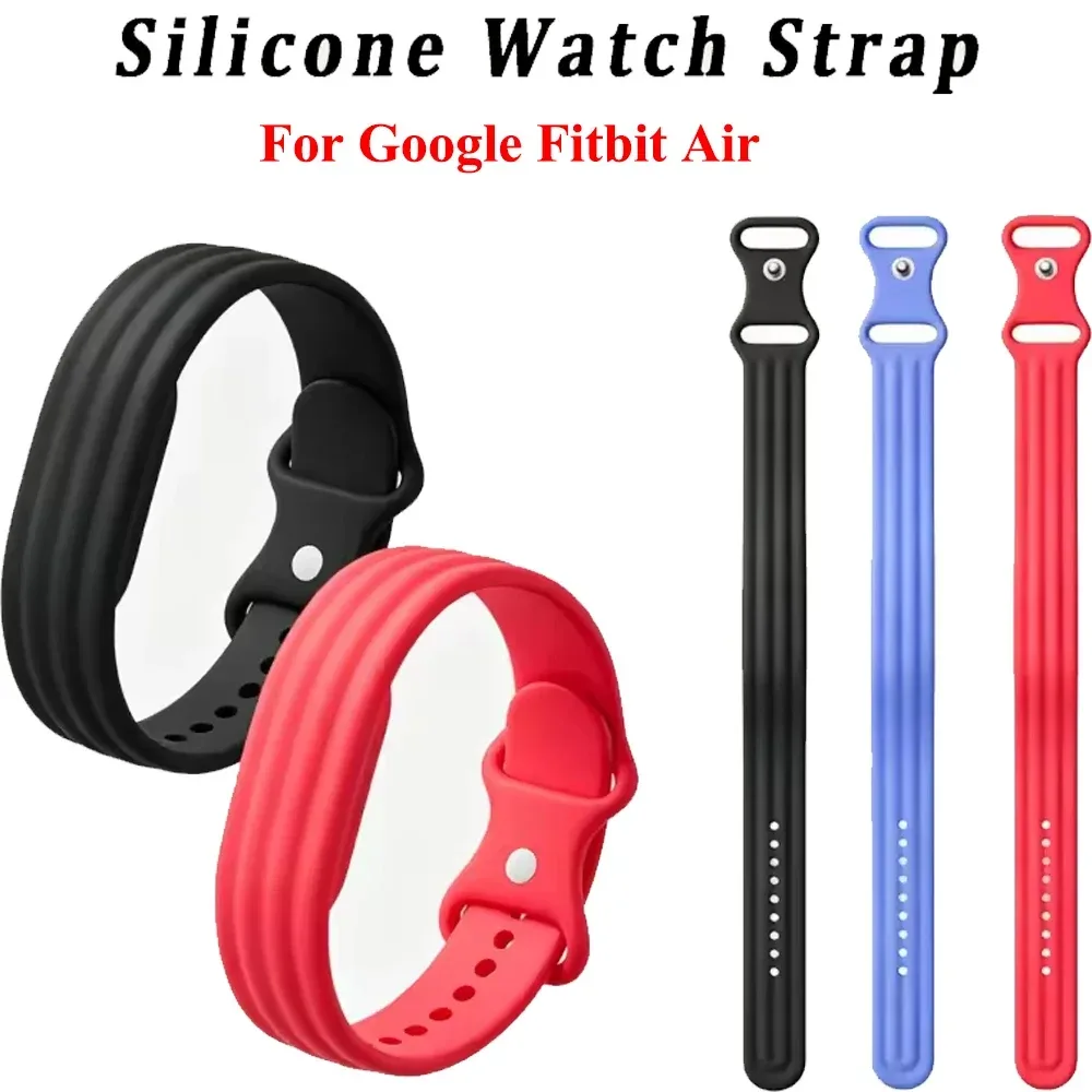 Sport-Silikon-Uhrenarmband für Google Fitbit Air, Gummi-Armband, atmungsaktives Band, Armband