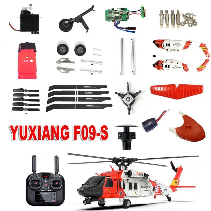 Yuxiang f09 f09s F09-S hubschrauber UH60-Black hawk zubehör körper batterie blatt nase fahrwerk teile