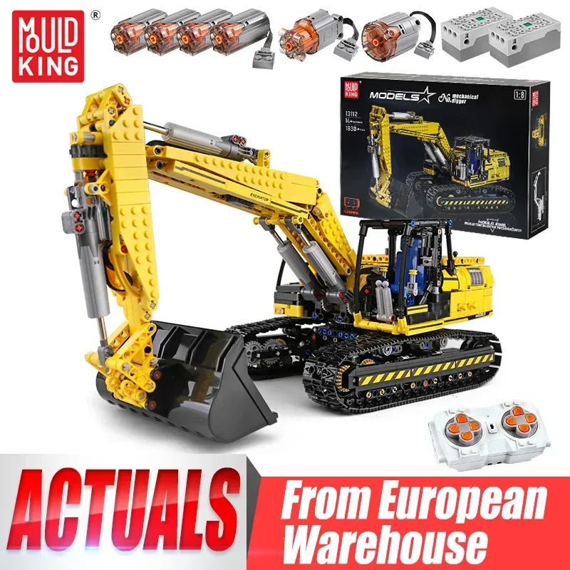 Mould King 13112 Technisches Auto-Spielzeug Der MOC-2513 APP&RC Motorisierte Bagger-Modellbausatz Bausteine Kinder Weihnachtsgeschenk