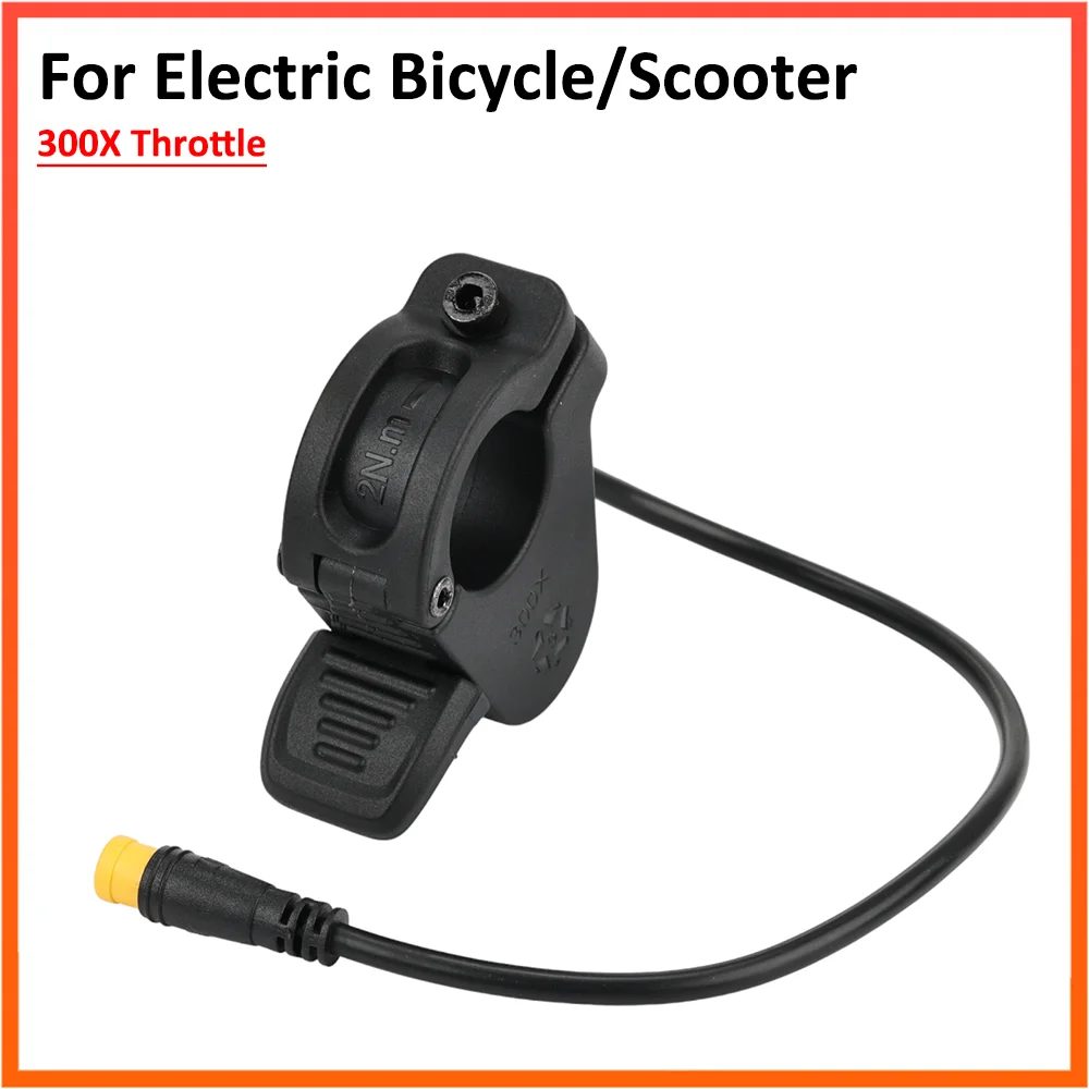 300X Drossel für Elektrofahrrad Roller Daumenbeschleuniger 24V 36V 48V 72V Rechts/Links Hand Universal Zubehör
