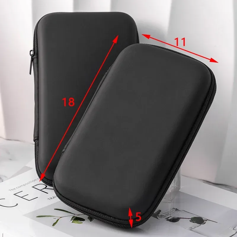 Künstliche Leder Kopfhörer Ladegerät Fall Datenkabel U Disk Organizer Tragbare Mini 3C Hard Shell Digitale Gadgets Lagerung Tasche