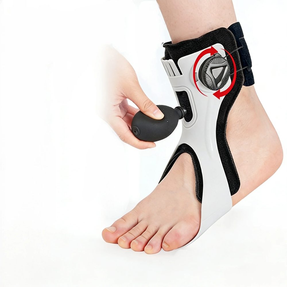 Drehknopf-Schnallenverschluss Fixierte Airbag-Knöchelstütze Sport-Gelenkverstauchung Rehabilitation Korrektur Schutzausrüstung Grenzüberschreitend