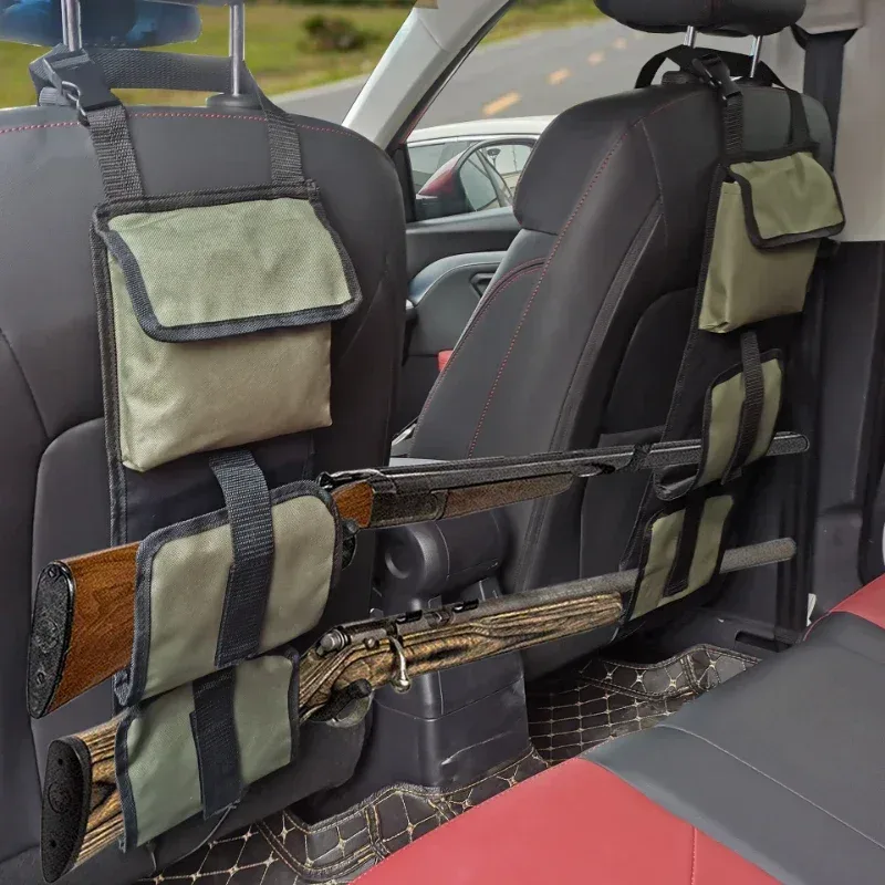 Jagd Gun Rack Gewehr Schrotflinte Lkw SUV Auto Lagerung Sling Rack Halter Sitz Zurück Halten 3 Gewehre Fahrzeug Organizer Für Jagd