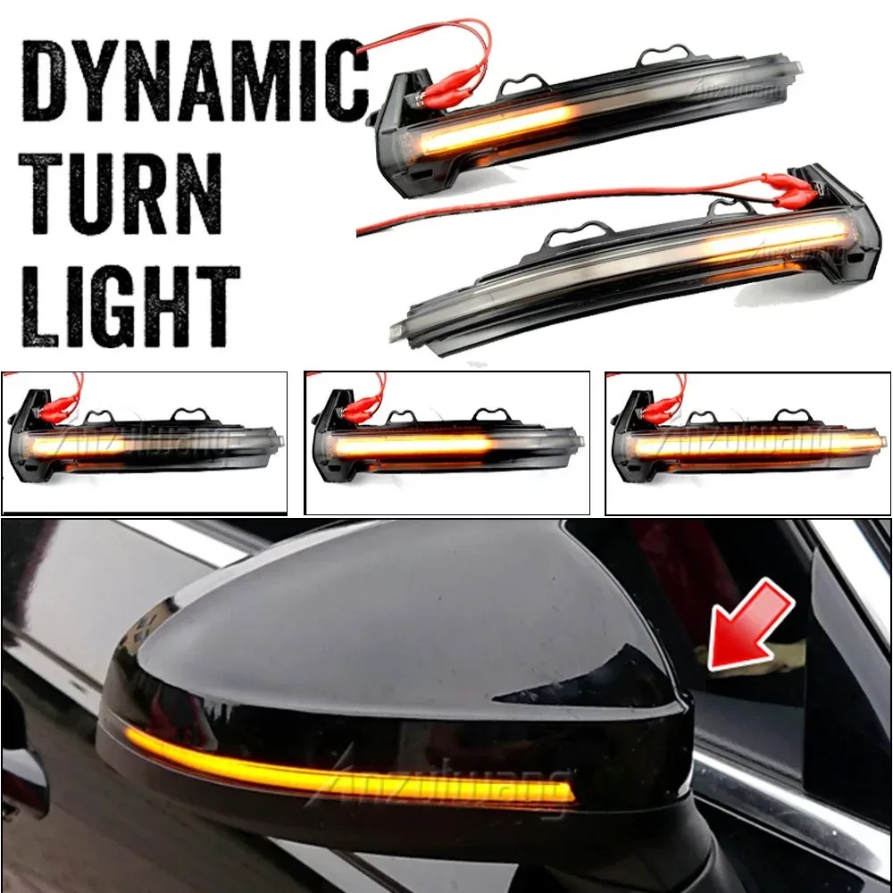 Für Audi A4 S4 RS4 B9 2016-2019 A5 S5 RS5 Dynamische Blinker LED Licht Seite Flügel Rückspiegel anzeige Sequentielle Blinker