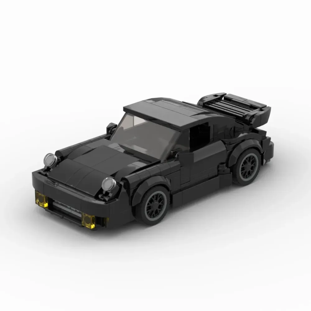 MOC-Black Bird (930) Turbo Rennsportwagen Fahrzeug Racer Bausteine Ziegel Kreatives Garagenspielzeug