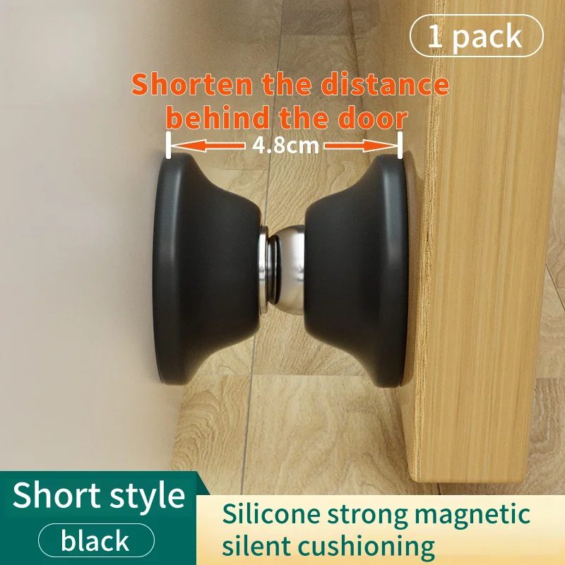 Silikon Anti-kollision Magnetische Tür Stopper Schlafzimmer Tür Studie Tür Puffer Tür Saug Kein Stanzen Starke Bindung