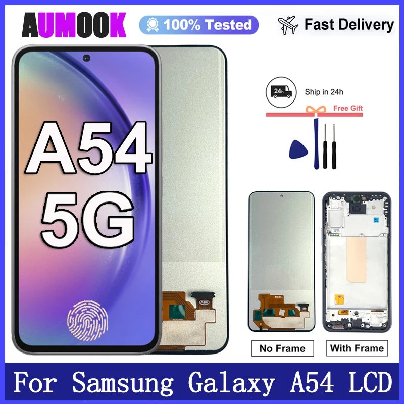 Neues AMOLED-Display für Samsung Galaxy A54 5G LCD-Display Touchscreen-Digitizer-Einheit für Samsung A54 Display-Ersatz