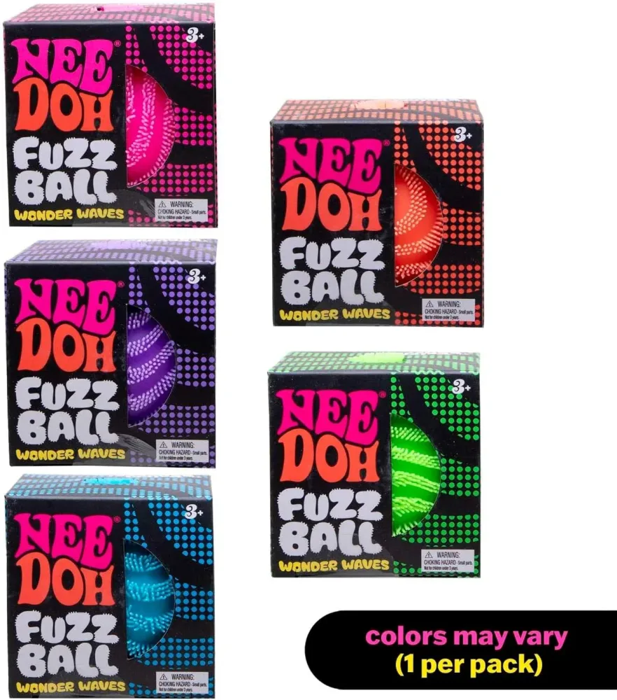 NeeDoh Fuzz Ball Blind Box Serie Desktop-Deko Stressabbau-Spielzeug Geeignet für Menschen unter Druck Spaßiger Weicher Stressball
