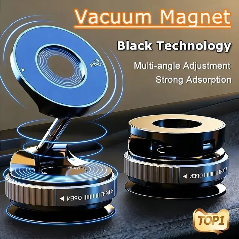 Magnetische Auto-Handyhalterung 360-Grad-Rotation Vakuum-Adsorption Starke Saughalterung für Mobiltelefone Auto-Halterung Universal 2026