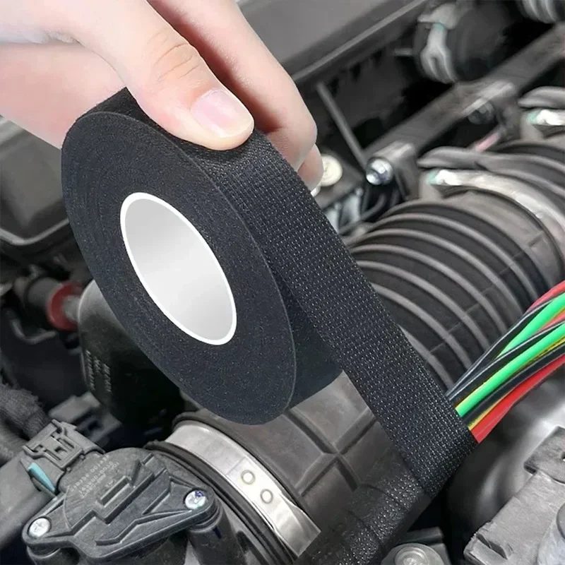 Hitzebeständiges Verschleißfestes Auto-Elektroband - Wasserdichtes Schalldämmendes Gewebeband für Langlebigen Kabelschutz