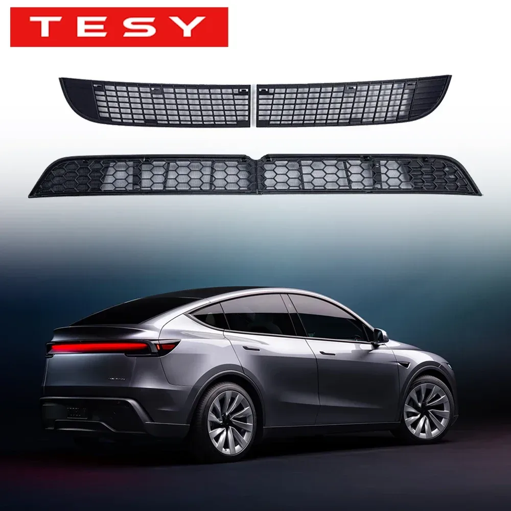 TESY Für Tesla Model YL Y L / Y Launch Juniper Innerer Lüftungsgitter Unterer Stoßfänger Anti-Insekten-Netz Lufteinlass Staubschutzabdeckung