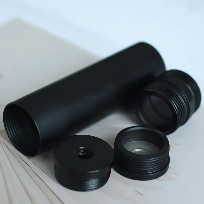 1 Stück Gerades Metallrohr 32mm Schwarzes Eisenlegierungsrohr M30x1,5 Anschluss für CNC-Maschine LED-Arbeitsleuchte Kabelschutz