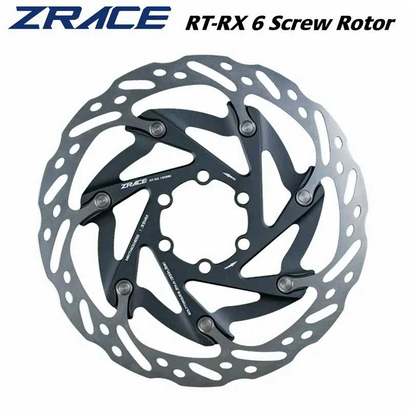 ZRACE RT-RX 6-Schrauben-Scheibenrotor, ultraleichter schwimmender Rotor mit starker Wärmeableitung, 160 mm. Straßenscheibenbremse