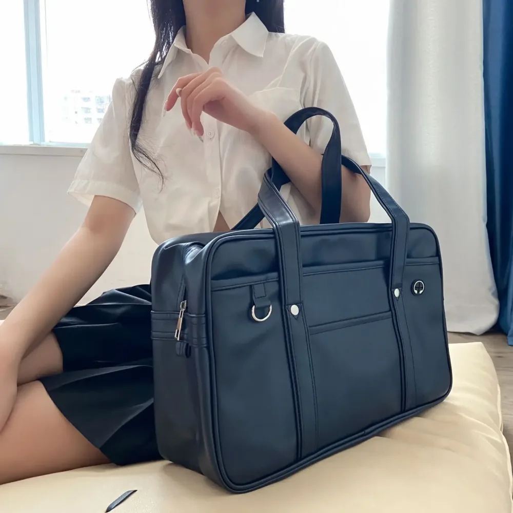 Japanische zweidimensionale Student JK Uniform Tasche Mädchen PU Schultasche COS verschleißfeste wasserdichte One-Shoulder Messenger Handtasche