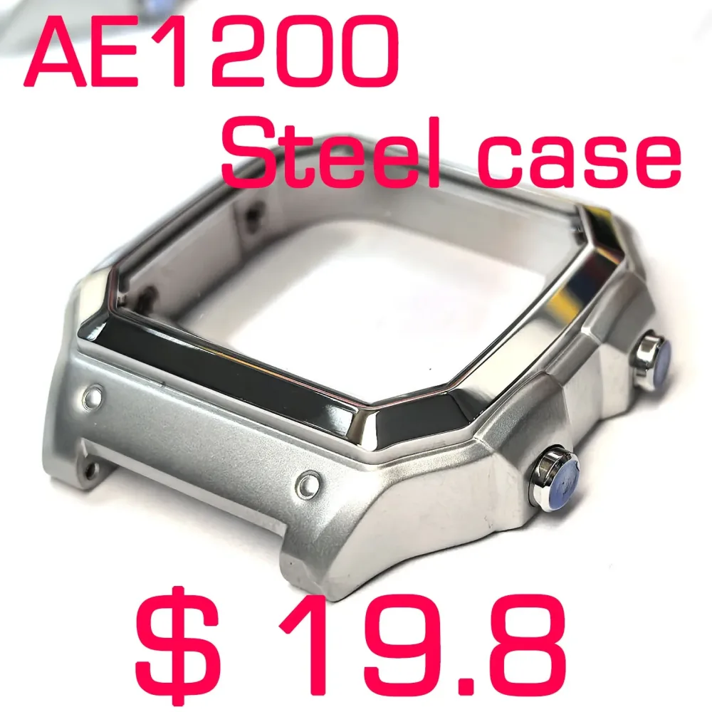 Für Casio AE-1200WH Uhr Stahlgehäuse ae1200 Mod Kit Edelstahl Uhr Metallgehäuse