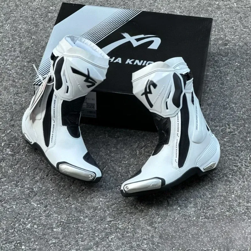 BENKIA Mokka Motorrad Track Reitstiefel CE Zertifizierung Professionelle Racing Botas BENKIA Wasserdichte Stiefel Hohe Qualität SH109