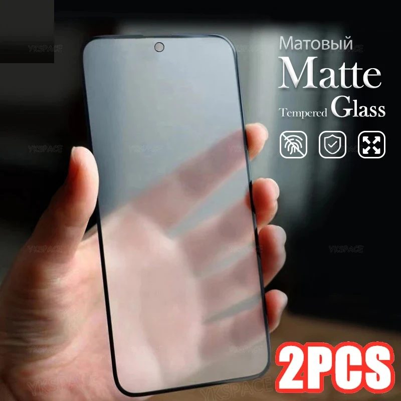 2 Stück Mattierte 9H Gehärtete Glasfolie für Google Pixel 8 9 10 Pro XL 10A 9A 8A 7 7A 6 6A Displayschutz Anti-Fingerabdruck