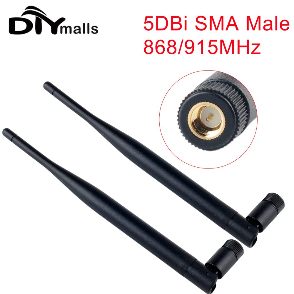 2 Stück 868MHz 915MHz Antenne Lorawan LoRa 5dbi Omnidirektionale Antenne SMA Stecker für LoRa für Arduino
