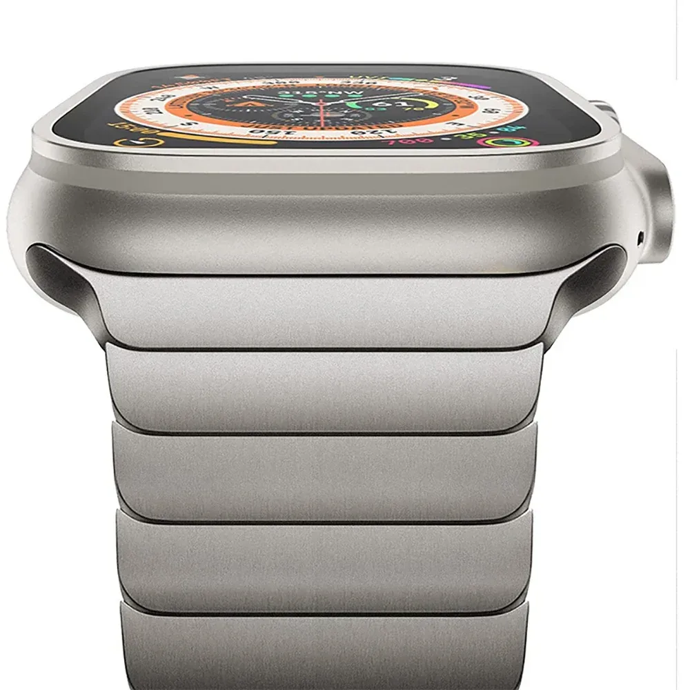 Luxuriöses Edelstahlarmband für Apple Watch Serie 10 9 8 7 46 mm 45 mm 41 mm Gliederarmband Iwatch Ultra 2 49 mm IWatch Metallarmband