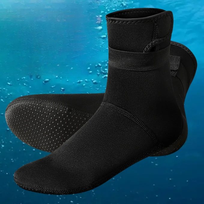 3 mm Neoprensocken, Neoprenanzug-Schuhe, rutschfeste Surf-Schwimmflossen-Socken, warme Strandstiefel zum Schnorcheln, Tauchen, Wassersport