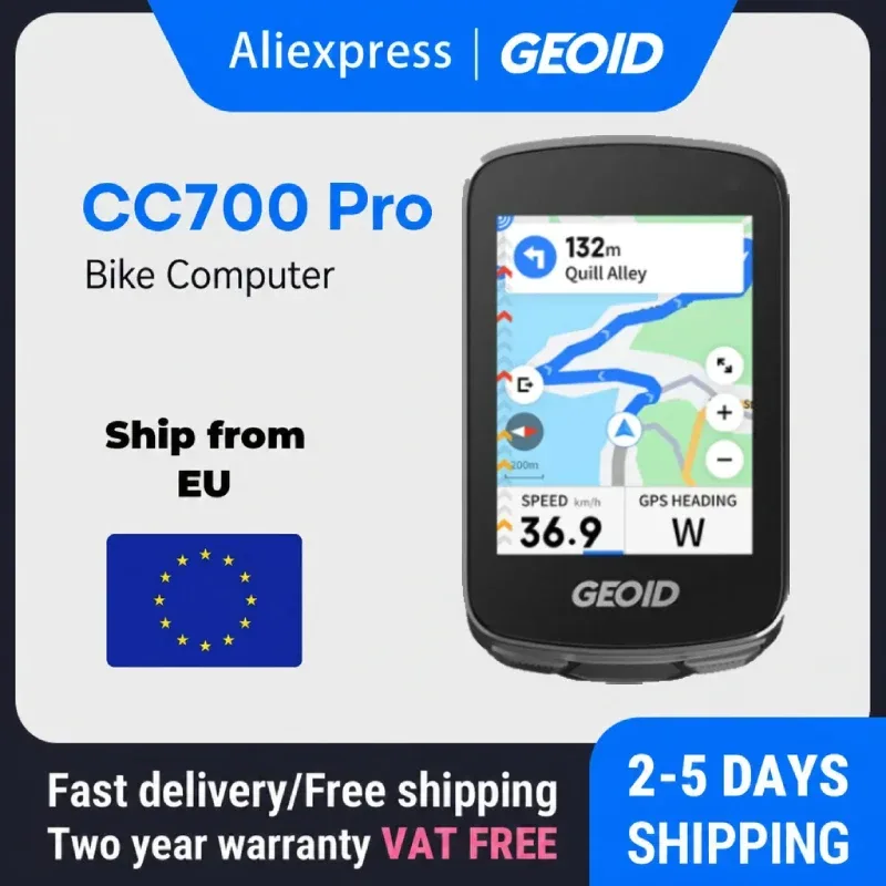 GEOID CC700 Pro Fahrradcomputer 2,8-Zoll Touchscreen GPS Fahrradtacho Globale Kartennavigation Radfahren Kilometerzähler für Sport Fitness Strava