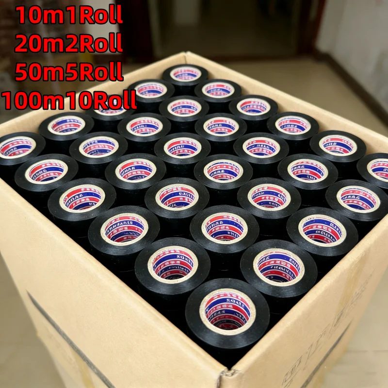 Hochtemperaturbeständiges schwarzes Gummi-Isolierband - langlebiger und weicher Isolierkleber, verwendet für Industrie und Haushalt.