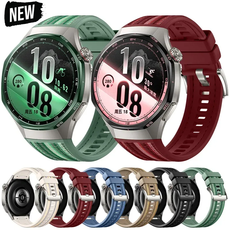 Nahtloses Nylon-Silikon-Verbundarmband für Huawei Watch GT7 Pro 46mm Schnellverschluss-Armband für Huawei Watch GT6 Pro 46mm Armband