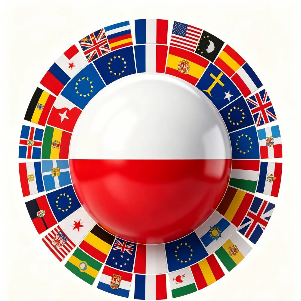 2026 7/8 Linie Egygold Oscams Polen Clines Europa Farbenfrohe Slowakei Deutschland 4K Flaggen Indoor CCAM Europa Flaggen